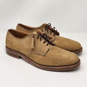 Cole Haan Brown Nubuck Dress Shoes Men Size 9.5 Lace Up Tassel Made in USA